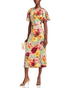 Bcbgmaxazria Midi Dress Swimsuit Cover Up Dress, Linen Pajamas, Summer Fragrance, Evening Formal, Beauty Awards, Bcbgmaxazria Dresses, Donna Karan, Cover Up Dress, Floral Midi Dress