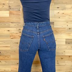 ->> Please refer to exact measurements, *condition note, full item description and return policy prior to purchasing. -- -- -- Measurements -- -- -- Waist: 26" / 13" across waistline Rise: 10.5" Hips: 36" / 18" across hips Inseam: 29" Across top of thigh: 10.5" Across ankle: 8.5" -- -- -- -- -- --^-- -- -- -- -- --  Tag size: 30 Recommended modern size: 25/26" The fit of vintage garments should always be determined by exact measurements, not the tag size. All flat measurements are taken with the garment lying natural, not pulled taut (unless noted). Your desired fit should always be taken into consideration when comparing exact measurements. The recommended modern sizing is based on the exact measurements and does not guarantee fit. I always recommend comparing the exact measurements again Fitted Medium Wash Cargo Pants, Fitted Medium Wash Bottoms, Classic Straight Fitted Bottoms, Classic Fitted Straight Bottoms, Fitted Jeans With Belt Loops For Fall, Classic Medium Wash Fitted Pants, Fitted Classic Medium Wash Pants, Classic Fitted Medium Wash Pants, Fitted Jeans With Pockets