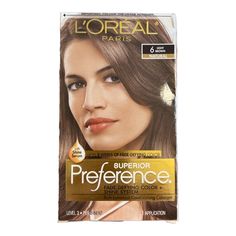 Loreal Superior Preference 6 Light Brown Fade Defying Color + Shine System Rich Luminous Conditioning Colorant Level 3-Permanent 1 Application Please ask questions before purchase.  Thanks for looking and have an amazing day! Root Touch Up Spray, 2020 Hairstyles, Red To Blonde, How To Lighten Hair, Hair Color Shades, Color Your Hair, Permanent Hair Color, Colored Highlights, Hair Color Balayage