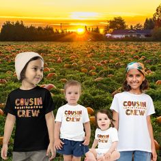 Elevate your Turkey Day celebrations with our 'Cousin Crew Fall' tee, designed especially for the ultimate Cousin Crew! From infants to youth, our black  and white Bella Canvas shirts ensure style and comfort. Unite the cousins in festive flair--they'll score memories that last a lifetime!  Great for Thanksgiving pictures. See our other Turkey & Touchdown shirts for the whole family. https://worthywellness.etsy.com/listing/1551105195/babys-first-thanksgiving-shirt-first?utm_source=Copy&utm_medium=ListingManager&utm_campaign=Share&utm_term=so.lmsm&share_time=1692893214749 https://worthywellness.etsy.com/listing/1537414590/turkey-touchdowns-football-2023-t-shirt?utm_source=Copy&utm_medium=ListingManager&utm_campaign=Share&utm_term=so.lmsm&share_time=1692896555070 See below for product descri Matching Cousin Shirts, Babys First Thanksgiving, Cousin Shirts, Thanksgiving Pictures, Cousin Crew, First Thanksgiving, Turkey Day, Fall Tee, Baby Comforter