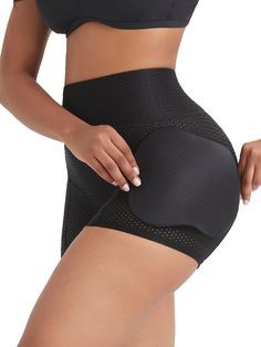 Best Selling Black High Rise Butt Enhancer Hollow Out Stretchy – Snatch Bans Black Shapewear With Built-in Bra For Sports, Fitted Sports Shapewear, Black Stretch Shapewear For Gym, Workout Black Smoothing Shapewear, Black Elastane Workout Shapewear, Stretch Black Shapewear With Built-in Padding, Black Stretch Shapewear With Built-in Padding, Fitted Smoothing Shapewear For Sports, Black Fitted Shapewear Activewear