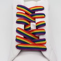 Rainbow shoelaces | 120 cm length, 1 pair (two shoelaces) Width: 1cm These laces are woven and more durable than printed laces. Rainbow Shoelaces, Shoe Insoles, Shoe Laces, Accessory Gift, Germany, Pet Supplies, Display Homes, Electronic Accessories, Rainbow