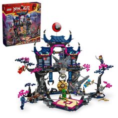 the lego ninja castle has been opened and is ready to be used as a toy