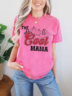 Moms Day Shirt, Cool Mother Gift, Mountain Mama Shirt, The Cool Mama Shirt, Funny Mama Shirt, Comfort Colors®, Mom Birthday Shirt F I T ∙ & ∙ S I Z I N G : -->These Unisex T-shirts have a modern-fit. Consult the size chart in the pics for an accurate fit. -->Women's sizes are narrower than the waist. -->Sleeves are rolled up in some product pictures. They do not come rolled up on delivery. T I M E ∙ T O ∙ D E L I V E R Y : -->Processing and production time is 1-2 business days. -->Delivery time Moms Day, Mountain Mama, Mom Day, Product Pictures, Mom Birthday, Mama Shirt, Birthday Shirt, The Cool, Modern Fit