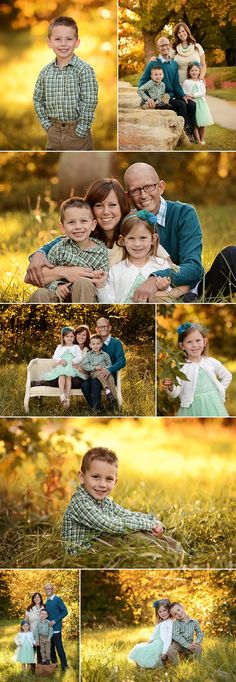 a collage of photos with people sitting in the grass and one person holding a child