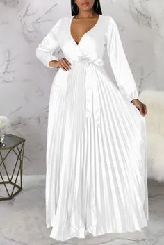 White Casual Elegant Solid Bandage Patchwork Fold V Neck Straight Dresses Straight Dress, White Casual, Wholesale Fashion, Maxi Dresses, Dresses Online, Buy Now, Maxi Dress, V Neck, Dresses