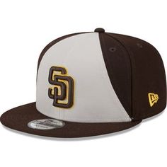 the san diego padres'new era 59fifty cap is shown in brown and white