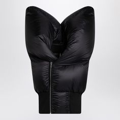 Black Nylon Padded Gilet By Rick Owens, Features An Exposed Zip Fastening, A High Collar That Rises In Two Points On Both Sides And A Thick Ribbed Hem. Model Wears Size 50 It Model Measurements: Height: 185 Cm Chest: 100 Cm Waist: 83 Cm Hips: 92 Cm Size Type: It Material: Nylon Sku: 2f-Rr02d6714npdx/P_ricko-09_202 Welcome To The Official Luosophy Poshmark Closet! Luosophy Is A Luxury Brand Reselling Company Founded In San Diego, Ca From 2016. All Our Products Are Imported From Italy And Sold In Black Gilet, Waistcoat Men, Rick Owens Jacket, Rick Owens Men, Fall Winter Wardrobe, Tshirt Skirt, Collar Designs, Fashion Line, Black Nylon