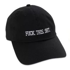 Spencer’s Black F*Ck This Shit Dad Hat Osfm Spencer’s Brand Color: Black With White Lettering Lettering: F*Ck. This. Shit. 100 % Cotton Embroidered Lettering Baseball Style Cap Adjustable Strap Size: Osfm (One Size Fits Most) See Pics For Additional Description And Product Information Nwt Open To Offers!!!! New To Poshmark? Use Code Mommyt30 To Sign Up And Get $10 Off Your First Purchase Trendy Short Brim Baseball Cap For Streetwear, Trendy Black Dad Hat, Black Brimmed Baseball Cap With Letter Print, Black Letter Print Baseball Cap, Trendy Black Dad Hat With Short Brim, Trendy Black Dad Hat For Streetwear, Trendy Black Dad Hat For Summer, Black Baseball Cap With Letter Print, Trendy Dad Hat With Letter Print And Short Brim