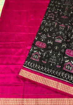 This beautiful, elegant Sambalpuri  Bandha or Ikat Silk Saree of Odisha handloom by our master weavers by using the traditional weaving technique.  The archival information says that the Sambalpuri Bandha Saree and Fabrics from Geographical Indications (GI)  with Tie & Dye weaving in Western Odisha came into existence during 600 BC. In traditional handwoven bandha/ ikat, one or/and both wrap and weft are tied prior to weaving. For weaving, a traditional pit loom with throw/fly shuttle technique Sambalpuri Silk Saree, Traditional Drape Blouse Piece With Ikat Print For Festivals, Traditional Unstitched Ikat Print Sets, Traditional Ikat Print Saree Set, Unstitched Traditional Ikat Print Sets, Traditional Ikat Print Sets For Festive Occasions, Traditional Ikat Print Blouse For Festivals, Traditional Festive Ikat Print Sets, Traditional Ikat Print Wear For Diwali Ceremonies