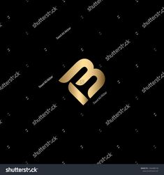 the letter b is made up of gold metal letters on black background stock photo and royalty