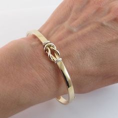 14k Gold Love Knot Bangle Bracelet Stylish Two Tone Bangle - Etsy 14k Gold Hinged Bangle For Anniversary, 14k Gold Hinged Bracelets As Gift, Hinged 14k Gold Bracelet For Anniversary, Hinged 14k Gold Bracelet, Hinged Yellow Gold Bracelet As Gift, Hinged Yellow Gold Bracelet Gift, Hinged Yellow Gold Bracelet For Gift, 14k Gold Hinged Bracelet, Elegant Hinged Gold Bracelet As Gift