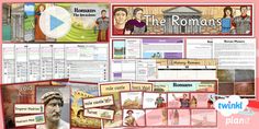 the roman empire power point and activities for teaching children to read, write, and listen