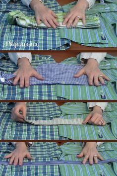 the instructions for how to tie a necktie on top of a plaid shirt with ties