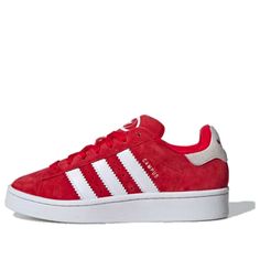 (GS) adidas Campus 00s J 'Scarlet - White Heel Tab' IG1230 Red Adidas Campus, Adidas Shoes Campus, Red Adidas Shoes, Samba Shoes, Adidas Campus 00s, Preppy Shoes, Xmas List, Sneakers Adidas, Adidas Campus