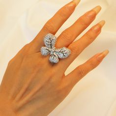 ✰ This delicate jewelry is perfect for people who want to achieve a brilliant and splendid look ✰ This Butterfly Shaped ring set not only suitable for formal occasions such as banquets, weddings, theme parties, but also for everyday wear ✰ This dainty ring is a very special gift for birthday, Mother's Day, Valentine's Day and more ✰ Comes with an exquisite gift box Materials: Environmentally-friendly brass + Zircon Quantity: 1 Piece ----♛ PRODUCTION & SHIPPING ♛ --- ✰Multiple items purchased in Formal Butterfly-shaped Cubic Zirconia Rings, Butterfly-shaped Cubic Zirconia Wedding Rings, Butterfly Cubic Zirconia Wedding Rings, Fine Jewelry Butterfly Shape For Wedding, Elegant Butterfly Diamond Ring For Gift, Fine Jewelry Butterfly Piece For Wedding, Diamond White Cubic Zirconia Butterfly Ring For Wedding, Wedding Butterfly Ring In Cubic Zirconia, Wedding Fine Jewelry Butterfly Shape