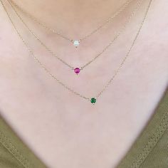 birthstone necklaces Daily Necklace, Cute Sporty Outfits, Petite Necklace, 14k Gold Necklace, Rose Gold Necklace, Layering Pieces, Citrine, Stone Color, Birthstone