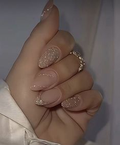 Nye Nails, Engagement Nails, Glamour Nails, Casual Nails, Blush Nails, Makijaż Smokey Eye, Bridal Nails, Fall Nail, Classy Nails