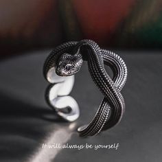 Snake Rings, Always Be Yourself, Snake Jewelry, Funky Jewelry, A Snake, Gold Snake, Stone Pendant Necklace