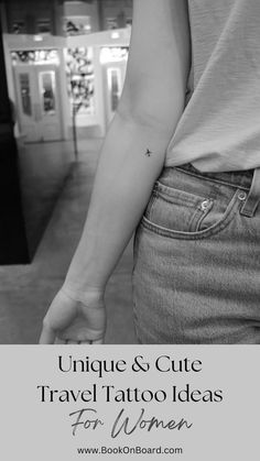 Unique & Cute Travel Tattoo Ideas For Women Travel Tattoo Ideas For Women, Vacation Tattoos, Tattoo Amigas, Wanderlust Tattoos, World Travel Tattoos, Small Compass Tattoo, Small Mountain Tattoo, Travel Tattoo Ideas, Tattoo Font Styles