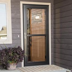 092304168296_09056809_356646102.jpg Black Storm Door, Best Storm Doors, Hutchinson House, Larson Storm Doors, Aluminum Storm Doors, Painting Doors, Glass Storm Doors, Storm Doors, Retractable Screen