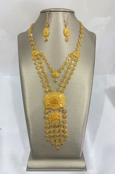 72.80 grams 2 pc set Gold Necklace Set Indian 1stdibs, Real Gold Sets Jewelry, Luxury 22k Gold Wedding Jewelry Sets, Luxury 22k Gold Jewelry Sets For Formal Occasions, Luxury Yellow Gold Ceremonial Jewelry Sets, Luxury Gold Sets For Marriage, Gold Necklace Set Simple Kameswari Jewellers, Luxury 22k Gold Jewelry For Ceremonial Occasions, Luxury 22k Gold Jewelry Set For Women