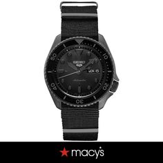 in stock Sporty Black Watch With Analog Display, Classic Black Sports Watch, Black Streetwear Watches With Round Dial, Sporty Black Outdoor Watch, Black Sporty Analog Watches, Casual Black Watch With Tachymeter, Casual Black Watches With Tachymeter, Sporty Black Analog Watches, Sporty Black Watch Accessories