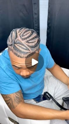 Braids With Fade Men, Men Stitch Braids, Black Men Braids Hairstyles, Men Cornrows Design, Braid Designs For Men, Boy Braid Styles, Men Hair Styles, Man Bun Styles