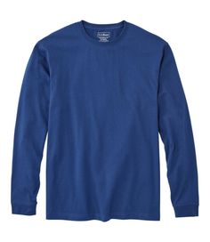 Made of soft cotton that resists wrinkles, stains, shrinking, fading and pilling, our resilient long-sleeve tee keeps its shape wash after wash. Traditional Fit: Relaxed through the chest, sleeve and waist. 100% jersey-knit cotton. Double ring-spun fabric fights shrinkage, stains, wrinkles, fading and pilling. Built for comfort, the fabric gets even softer the more you wash and dry it. Machine wash and dry. Comfortable enough for everyday wear. Durable double-needle stitching. Soft jersey-knit t Steady Hands, Royal Clothing, Fitted Turtleneck, Double Ring, Quarter Zip Pullover, Pullover Jacket, Kimono Fashion, Knit Cotton, L L Bean