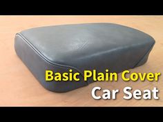 an image of a car seat with the words basic plain cover