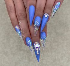 Gem Nail Designs, Encapsulated Nails, Nail Gems, Modern Nails, Coffin Shape, Glamorous Nails, Coffin Shape Nails, Braut Make-up