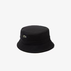 Lacoste Unisex Organic Cotton Bucket Hat Black RK2056 031 - APLAZE Cotton Bucket Hat, Bucket Hat Black, Shoes Teen, Urban Looks, Lacoste Men, Black Accessories, Trendy Accessories, Clothes Collection, Hat Sizes