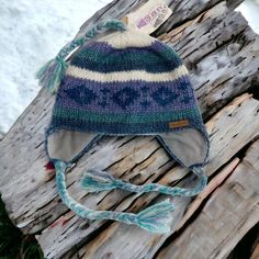 Brand New With Tags. This Hat Is A One Size Fits Most. It’s An Adult Hat / Unisex. I’m A Women’s Size M In Hats And I’ve Kept One For Myself. It Fits Nicely. It’s Very Warm And Cheerful. Bi - Clear #1 Blue Knit Beanie Hat, Cozy Blue Hats For Outdoors, Purple Bohemian Hats For Winter, Cozy Blue Outdoor Hats, Cozy Blue Outdoor Hat, Bohemian Purple Winter Hat, Purple Bohemian Winter Hats, Blue Knit Beanie, Casual Adjustable Blue Beanie