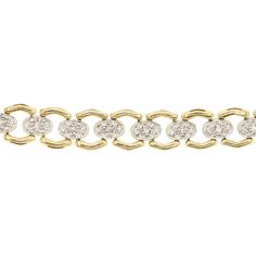 14kt gold and diamond vintage chain link bracelet *mixed metal, yellow and white gold Gold Oval Link Bracelets With Diamond Accents, Yellow Gold Chain Bracelet With Diamond Accents, Gold Bracelets With Diamond Accents, Oval Link, Gold Oval Link Bracelet With Diamond Accents, Gold Link Bracelet With Diamond Accents, Yellow Gold Diamond Chain Link Bracelet, Diamond Chain Link Gold Bracelet In Yellow Gold, Gold Diamond Bracelet With Oval Links And Accents, Diamond-encrusted Yellow Gold Chain Link Bracelet