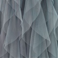 Never Worn! Allegro Ruffle Tulle Midi Skirt - Grey Blue - Extra Small Grey Tulle Skirt, Tulle Midi Skirt, Gray Skirt, Grey Blue, Blue Grey, Midi Skirt, Womens Skirt, Color Blue, Skirt