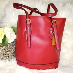 Women Leather Shoulder Purse Wine Red Color Trendy Red Bucket Bag For Shopping, Red Leather Bucket Bag For Errands, Chic Red Bucket Bag With Large Capacity, Classic Red Bucket Bag For Travel, Elegant Red Bucket Bag For Shopping, Red Elegant Bucket Bag For Daily Use, Chic Red Bucket Bag For Daily Use, Elegant Red Bucket Bag For Everyday Use, Red Trendy Bucket Bag For Everyday Use