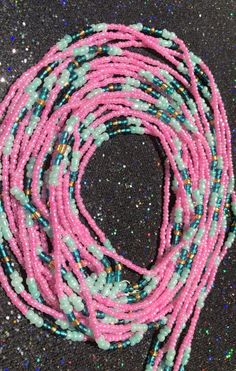 Adorn your waist with these beautiful pretty princess beads to bring forth body positivity, self love, and healing ✨ Pink Waist Beads Ideas, Pink And White Waist Beads, Pink Waist Beads, Bohemian Pink Waist Beads For Gift, Pink Waist Beads For Festivals, Belly Chain, Beaded Jewelry Diy, Body Positivity, Chain Styles