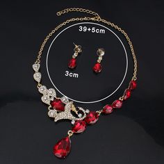 Bridal Wedding Jewelry Set / Peacock Necklace Earring Set – Gofaer Finds store! Red Peacock Design Jewelry For Wedding, Elegant Red Jewelry With Peacock Design, Peacock Necklace, Wedding Jewelry Set, Womens Jewelry, Wedding Bridal Jewellery, Wedding Jewelry Sets, Bridal Jewelry Sets, Necklace Earring Set