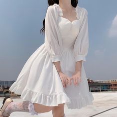 Princess Clothes, Style Kawaii, Angel Outfit, Angel Dress, Kawaii Dress, Kawaii Fashion Outfits, Dress Aesthetic