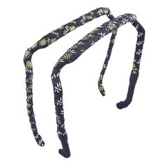 A unique headband handwrapped in black with gold and white pineapple ribbon. Have you wondered why you love the look of your hair when you wear sunglasses on your head? Have you wished you could just use your glasses as a headband because you don't get a headache while wearing them? Zazzy Bandz, the redesigned headband that fits like sunglasses®, provides comfort, volume and style all day long without the painful pressure points and headache. Created by a woman physician with real women in mind! Unique Headband, White Pineapple, Knoxville Tn, Feb 5, Real Women, Headache, Pineapple, A Woman, Relaxed Fit