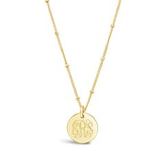 A classic monogram necklace is a must have for every woman's jewelry box! For a traditional monogram, the initial of the last name appears in the middle and is slightly larger. Please enter initials in the exact order that you want them to appear. For example, if your initials were FML, you would type FLM. Traditional Monogram, Autumn Jewelry, Shopping Wishlist, Cute Clothing Stores, Preppy Stuff, Classic Monogram, Gold Pendant Jewelry, Sophomore Year, Monogram Jewelry