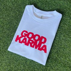 Brand new  100% cotton  6.0 oz Colorful Restaurant, Good Karma, Handmade Brand, Mens T Shirts, School Spirit, Boys Shirts, Mens T, Hand Crafted, Color White