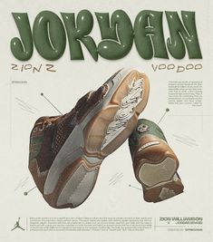 an advertisement for jordan's new basketball shoe, which is designed to look like it has