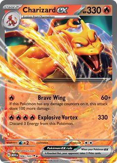 a card with an image of a dragon on it's back and the words brave wing above it