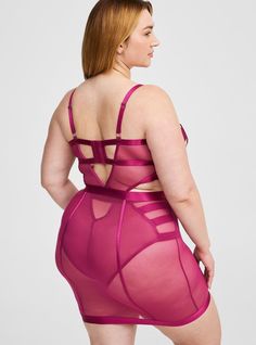 Matching Style(s): Search 42165177 FIT Underwire. Open cups. Low coverage. Adjustable straps. MATERIALS + CARE Nylon knit fabric. 93% nylon, 7% spandex. Wash cold; line dry. Imported. DETAILS Strappy detail. The best plus size women's strappy vixen open cup underwire halter chemise chemises & babydolls in berry blend made of lace. Torrid is your destination for cozy fall and winter clothes to keep you warm and comfortable. Aishah Hasnie, Disney Leggings, Shoes For Leggings, Fitted Wedding Dress, Curvy Plus Size, Matches Fashion, Bra And Panty Sets, Winter Clothes, Cozy Fall