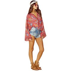 Vintage O Neck Floral Spring Birds Print Flare Long Sleeves Hippie Top Retro Long Sleeve Beach Tops, Summer Hippie V-neck Top, Bohemian Style Relaxed Fit Blouse For Spring, Bohemian Summer Blouse With Relaxed Fit, Long Sleeve Tops With Boho Collar For Beach, Summer Bohemian Relaxed Fit Blouse, Bohemian Long Sleeve Tops For Summer, Boho Collar Long Sleeve Tops For Beach, Summer Bohemian Long Sleeve Tops