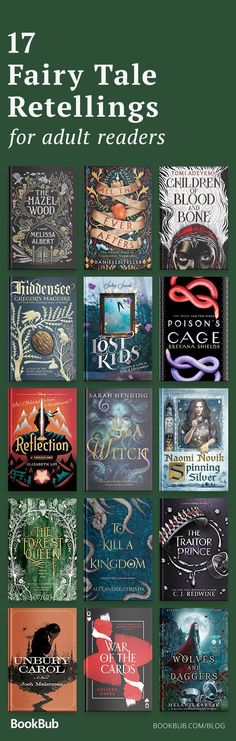 the cover of 17 fairy tale retellings for adult readers, with an image of various