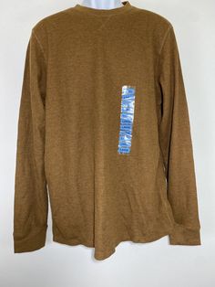 Casual Brown Long Sleeve Top For Winter, Brown Cotton Ribbed Sweater, Winter Long Sleeve Tops, Brown Long Sleeve Sweatshirt, Brown Long Sleeve Sweater With Ribbed Collar, Ribbed Long Sleeve Sweatshirt For Winter, Long Sleeve Ribbed Sweatshirt For Layering, Ribbed Long Sleeve Winter Sweatshirt, Brown Long Sleeve Casual Sweatshirt