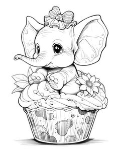 74 Irresistible Cupcake Coloring Pages For Ki Cute Animal Coloring Pages For Adults, Country Coloring Pages, Coloring Pictures For Adults, Tattoo Coloring Pages For Adults, Animal Coloring Pages Free Printable, Cute Animal Coloring Pages, Coloring Pages Animals, Cupcake Coloring Pages, Our Mindful Life