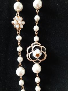 PINK GOLD DESIGN - Claire Camellia Opera Elegant Baroque Jewelry For The Opera, Luxury Ornate Jewelry For Opera, Luxury Antique Necklaces For Opera, Luxury Pearl-embellished Jewelry For Evening, Chanel Camellia Jewelry, Rose Gold Clothes, Classy Skirts, Jewlery Necklace, Galentines Gifts